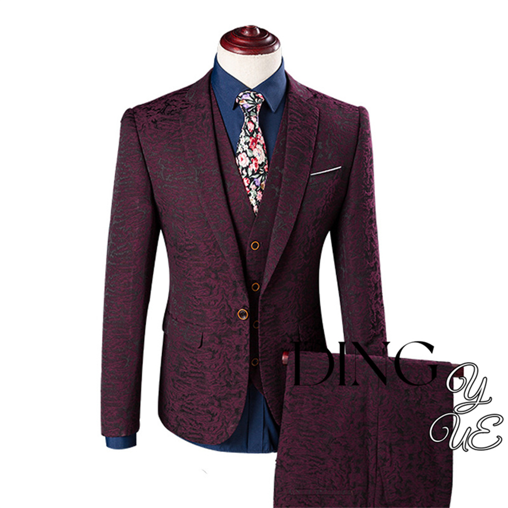 Men'S Grooming Brands - Blazer Yelek Pantolon High-end Marka Düz