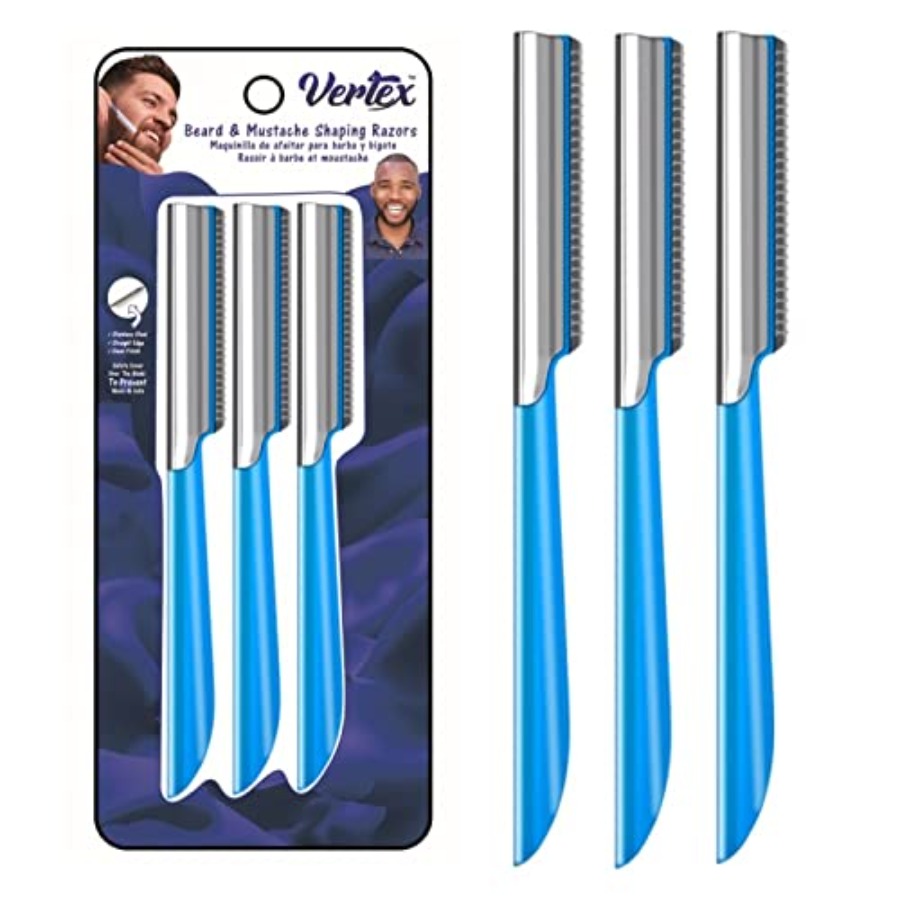 Mens Grooming Travel Kit - Sakal Şekillendirme Tıraş Bıçağı Bıyık Düz