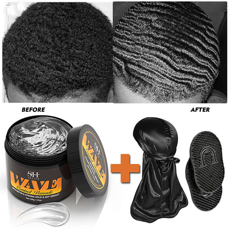 Pomade Hair Clay - 360 dalgalı bukle kontrol jel güçlü