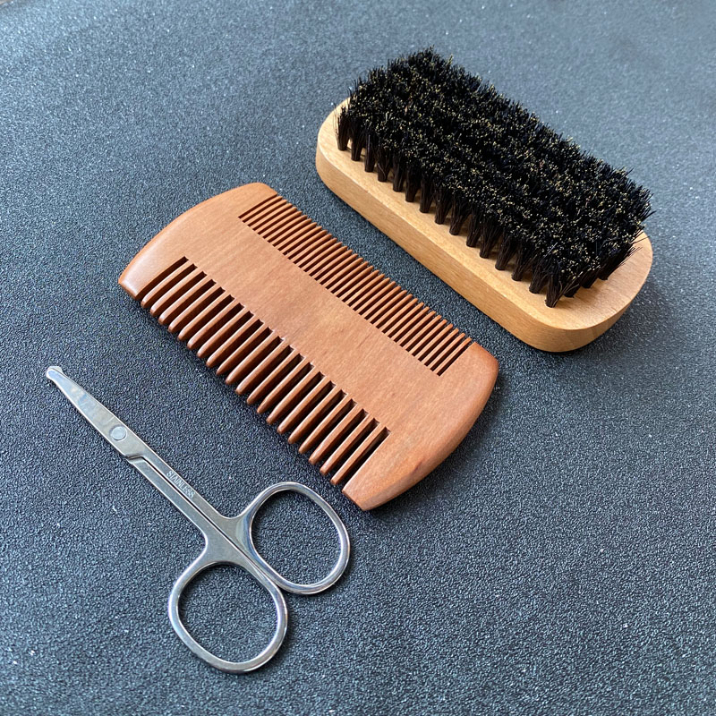 Men'S Grooming Product - Erkek Sakal Bakım Seti, Sakal Fırçası,