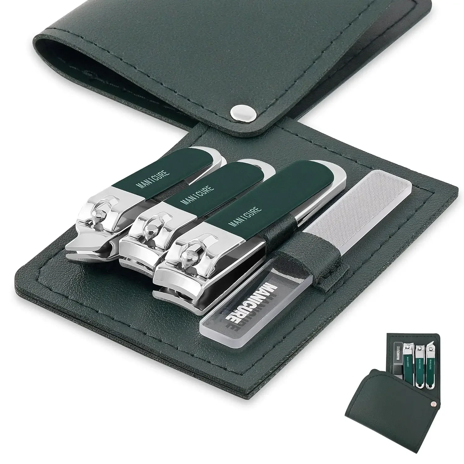 Mens Grooming Travel Kit - 4 Adet Erkek/Kadın Manikür Seyahat Profesyonel
