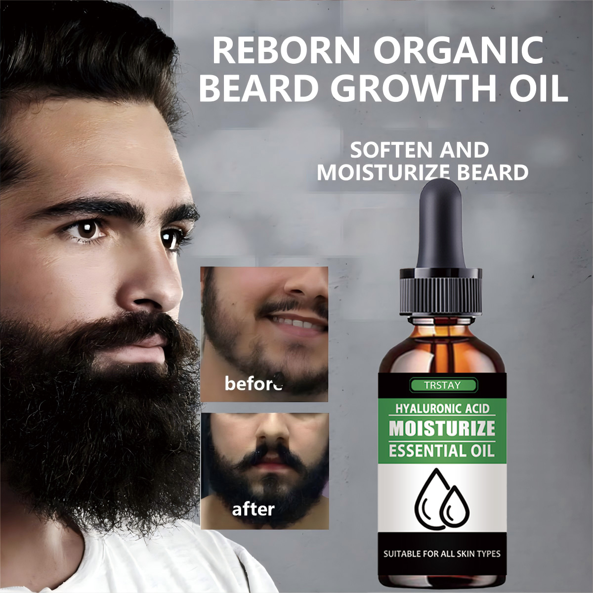 Men'S Grooming Product - 100% Doğal Hızlandırıcı Yüz Saç Büyümek