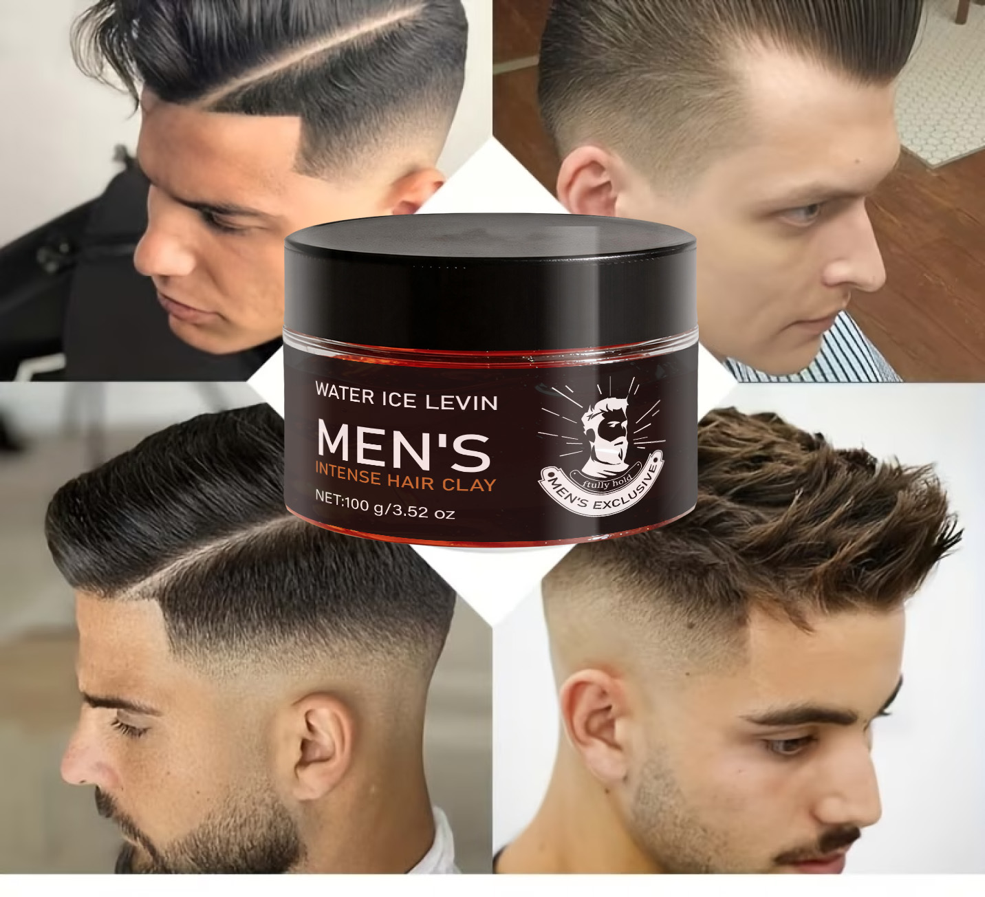 Pomade Hair Clay - Erkekler İçin Biyotin ve Keratin İçeren