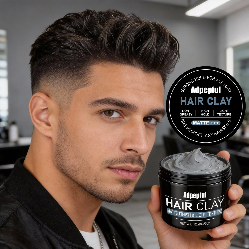 Pomade Hair Clay - Adglamful Mat Şekillendirici Kil 120g Güçlü
