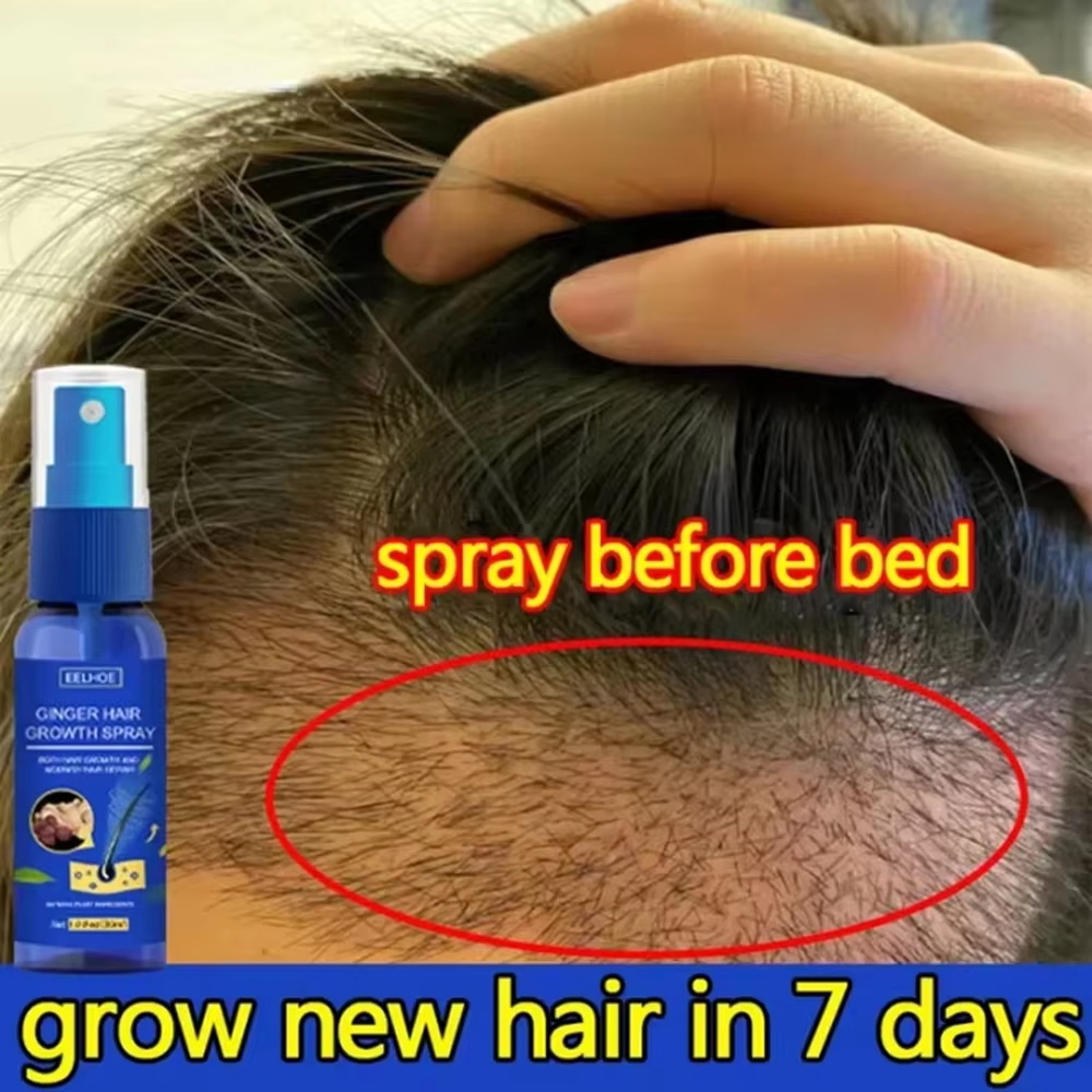 Ingrown Hair Serum - Hızlı Zencefilli Saç Uzatma Spreyi, Saç