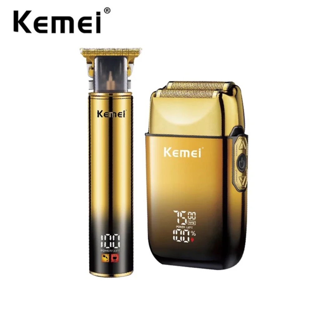 Mens Grooming Barber - Kemei Saç Düzeltici Elektrikli Tıraş Makinesi