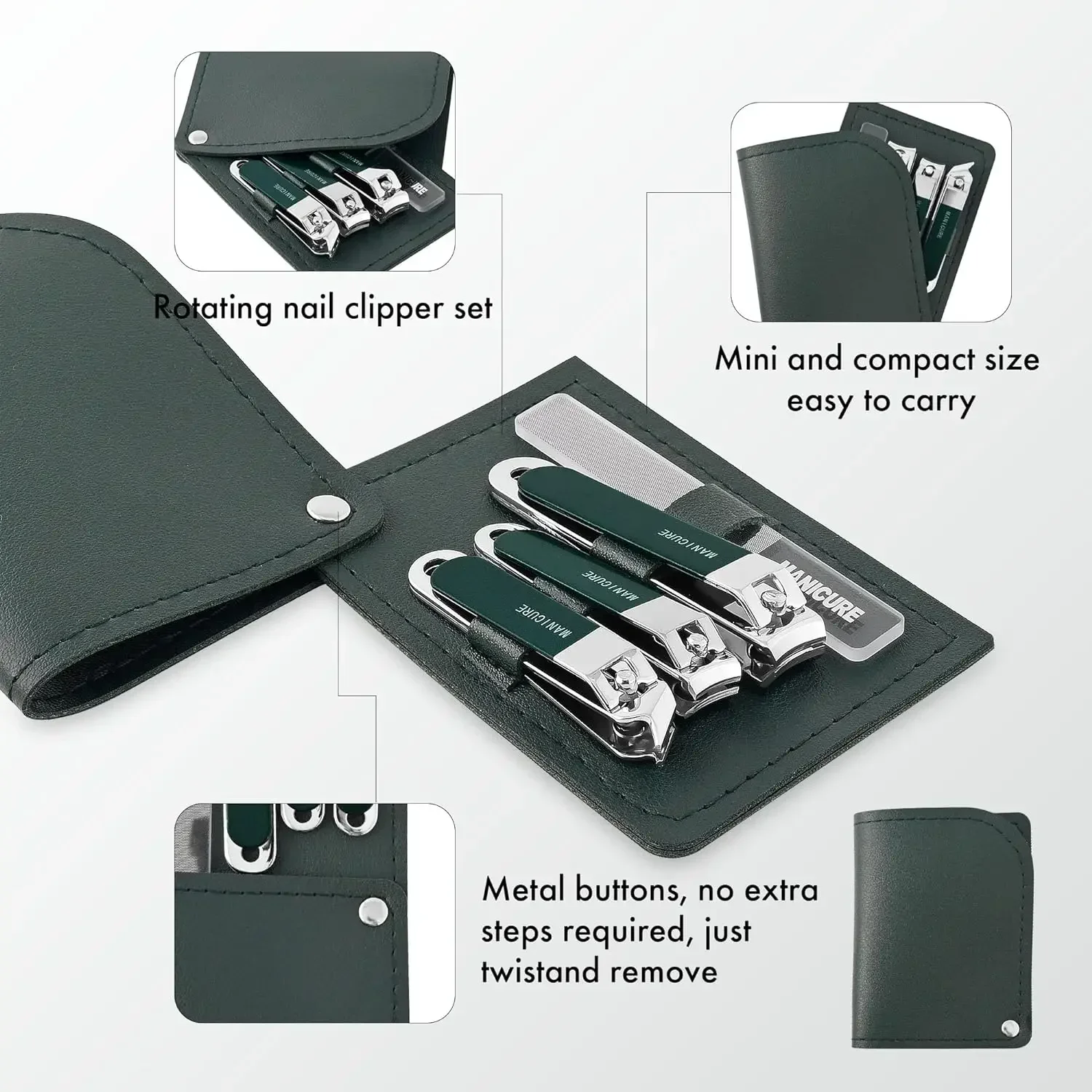 4 Parça Erkek/Kadın Tırnak Kes - Mens Grooming Travel Kit incelemesi ve fiyatı