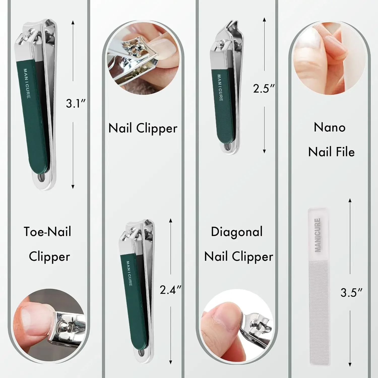 4 Parça Çelik Tırnak Kesme Set - Mens Grooming Travel Kit incelemesi ve fiyatı