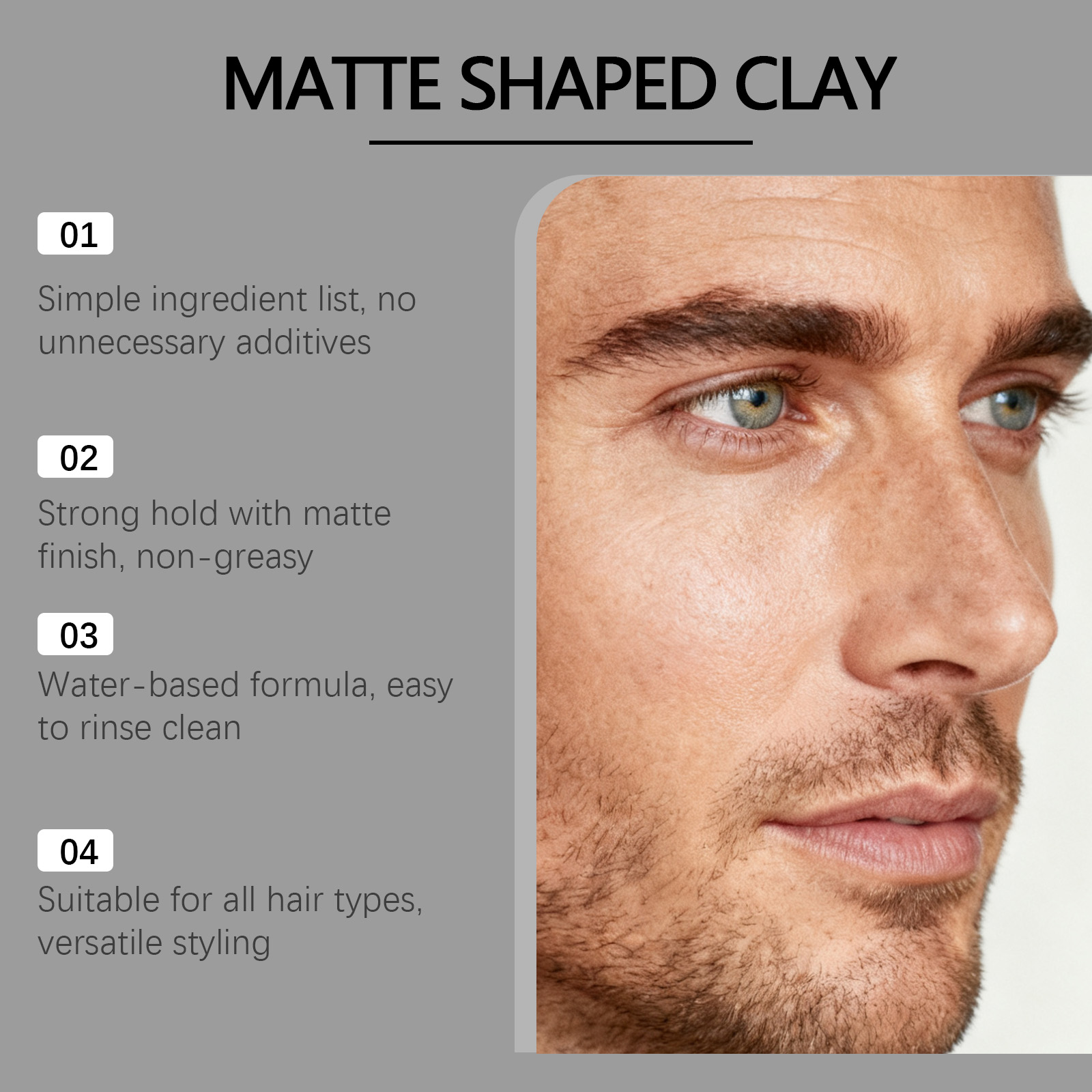 Erkekler İçin Mat Şekillendiri - Pomade Hair Clay incelemesi ve fiyatı